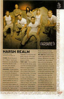 A scanned article about Harsh Realm from TV Guide.