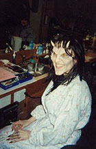 (Preview only) Sarah-Jane poses for a personal keepsake photo prior to filming. Available as a signed autograph by Sarah-Jane.